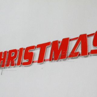 Dây chữ Merry Christmas treo tường Số 04