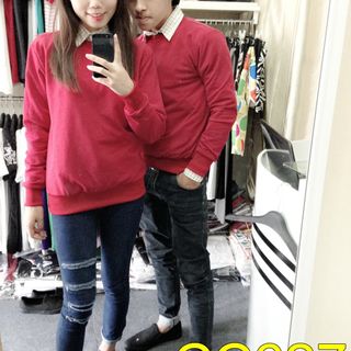 Áo nỉ bông sweater nam nữa phong cách thời trang Hàn Quốc Freesize từ 40-54kg