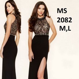 ĐẦM DẠ HỘI PHỐI REN SANG TRỌNG MS 2082