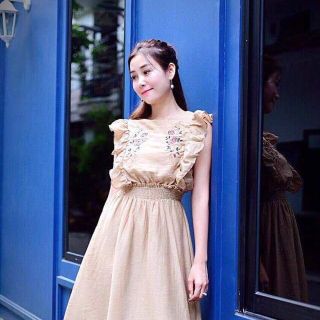MAXI THÊU HOA TAY CÁNH TIÊN