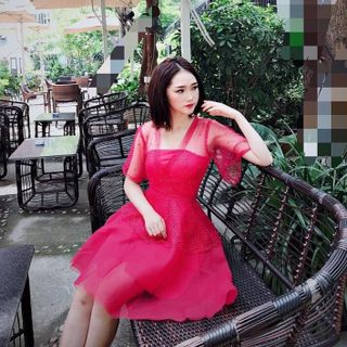 ĐẦM CÚP NGỰC PHỐI REN