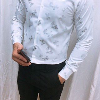 SƠ MI LỤA IN HOA VĂN