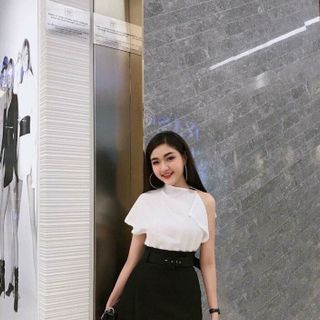 SET ÁI LỆCH VAI CHÂN VÁY