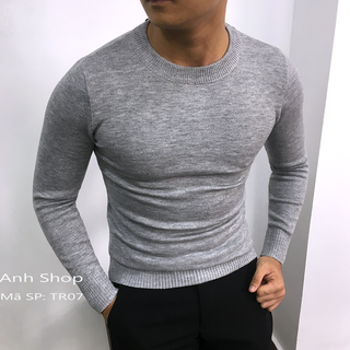 Áo len cổ tròn