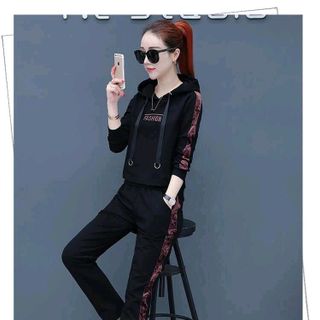 sét bộ thể thao fashion thêu phối nhung