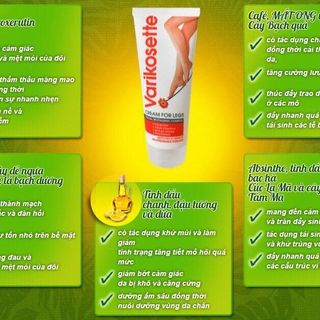 Kem điều trị giãn tĩnh mạch Varikosette 75ml - Nga