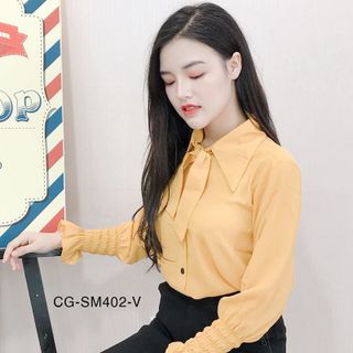 Sơ Mi Cổ Nơ Tay Bo 402