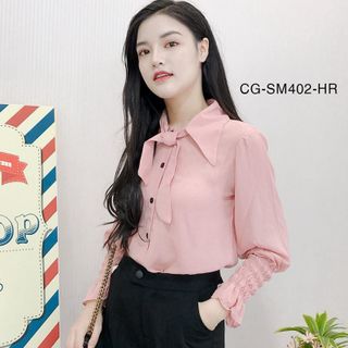 Sơ Mi Cổ Nơ Tay Bo 402