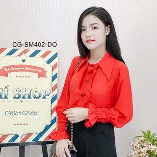 Sơ Mi Cổ Nơ Tay Bo 402