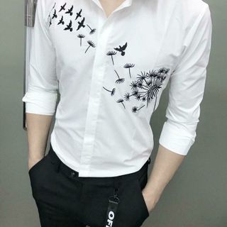 SƠ MI LỤA IN HOA VĂN
