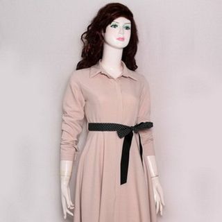 ĐẦM XÒE CỘT NƠ EO TAY LỠ MS 2113