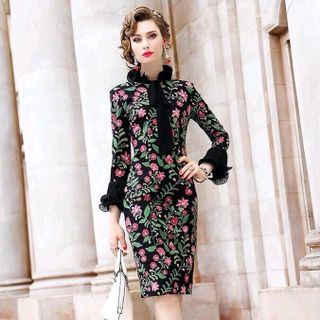ĐẦM THUN HOA TAY VOAL