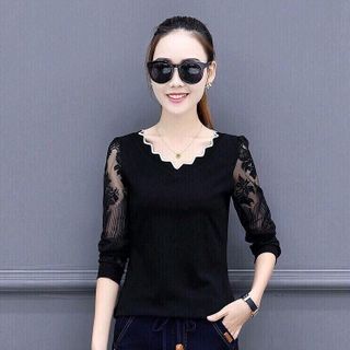 ÁO TAY REN CỔ TIM
