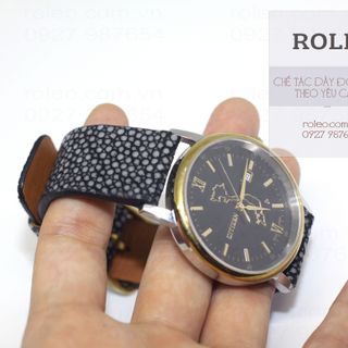 Dây da đồng hồ cá đuối gai