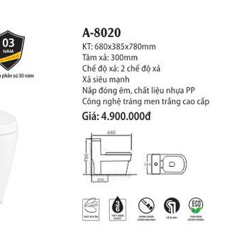 Bàn Cầu liên khối A-8020