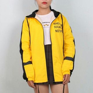 Aó khoác dù phối nam nữ