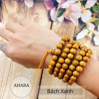 Tràng 108 hạt đeo tay gỗ CẨM BÁCH XANG MUN SỌC