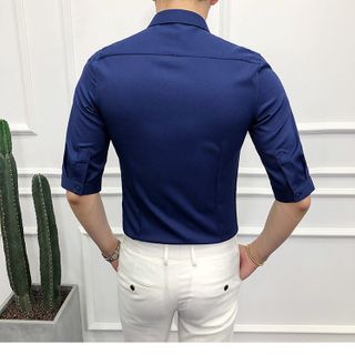 Sơ mi trơn Áo sơ mi trơn basic nhiều màuđủ sizevải dày dặn