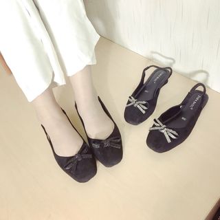 giày sục nữ đính đá nữa