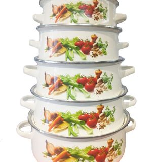 Bộ nồi 5 cái tráng men NM02