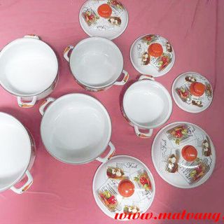 Bộ nồi 5 cái tráng men NM01