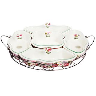Khay mứt sứ 5 ngăn