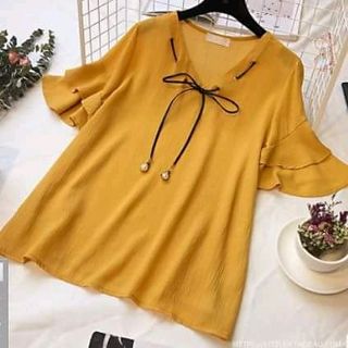 Áo kiểu nữ cột nơ