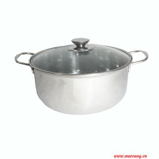 Bộ nồi inox 3 cái nắp kiếng