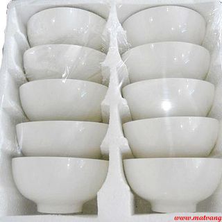 Bộ chén trắng 10 cái