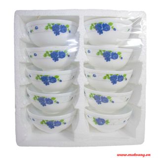 Bộ chén opal 10 cái