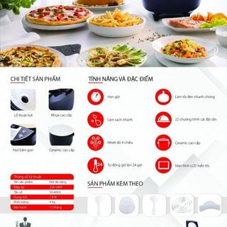 NỒI LÀM TỎI ĐEN 22 CHỨC NĂNG PF-MC108