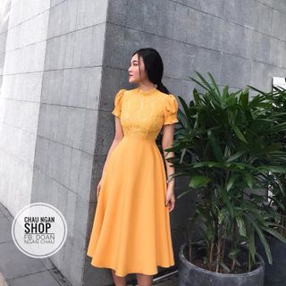 ĐẦM REN TAY PHỒNG XÒE