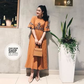 MAXI THÊU HỌA TIẾT