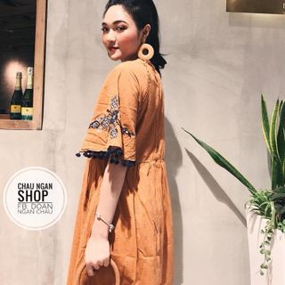 MAXI THÊU HỌA TIẾT