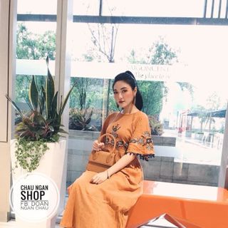 MAXI THÊU HỌA TIẾT