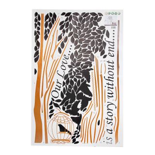 Decal Dán Tường Cây và Chim