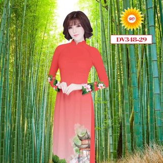 Vải Áo dài in 3d