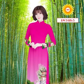 Vải Áo dài in 3d