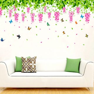 Decal Dán Tường Hoa Rủ Xuống