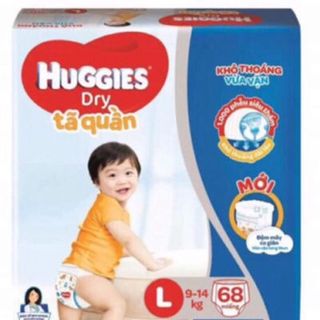 Tã quần Huggies size L68 đệm mây co giãn