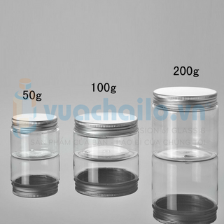Hũ Nhựa Pet Nắp Nhôm 100ml