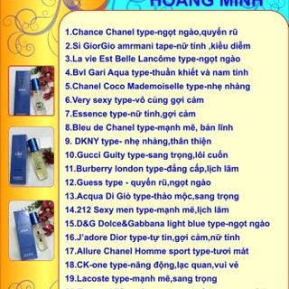Tinh dầu nước hoa lăn
