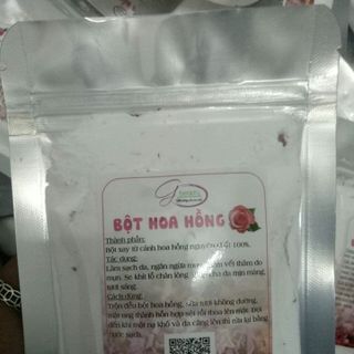 Bột mặt nạ collagen cánh hoa hồng tươi gói 100gr