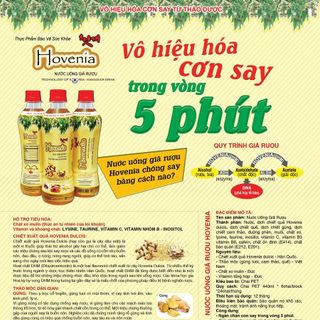 NƯỚC UỐNG GIÃ RƯỢU HOVENIA - CHAI 440ML