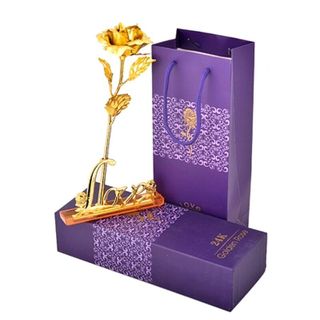 bông hồng mạ vàng