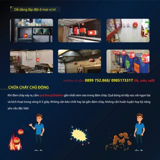 Bóng chữa cháy tự động Elide fire ball Thái Lan