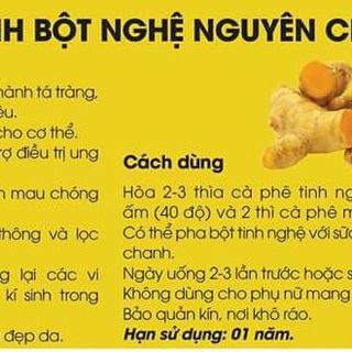 Tinh bột nghệ nguyên chất giá sỉ