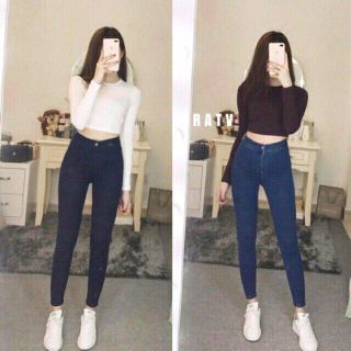 Croptop Tay Dài Thun