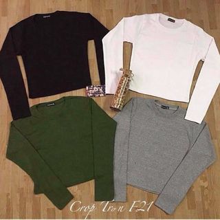 Croptop Tay Dài Thun