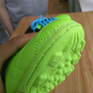 giày đá bóng FCB xanh chuối thêu logo may đế